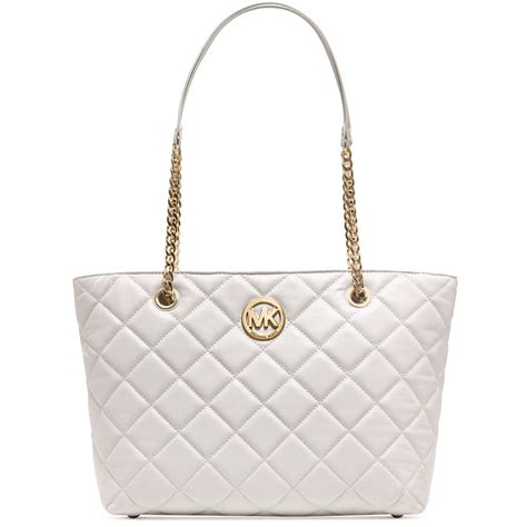 michael kors white quilted purse|small white Michael Kors bag.